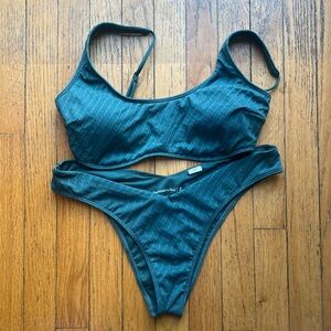 Abercrombie and Fitch Bikini Green Medium